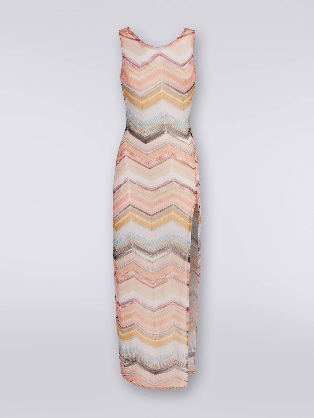 Missoni Abito copricostume lungo motivo chevron con lurex Ultimo giorno