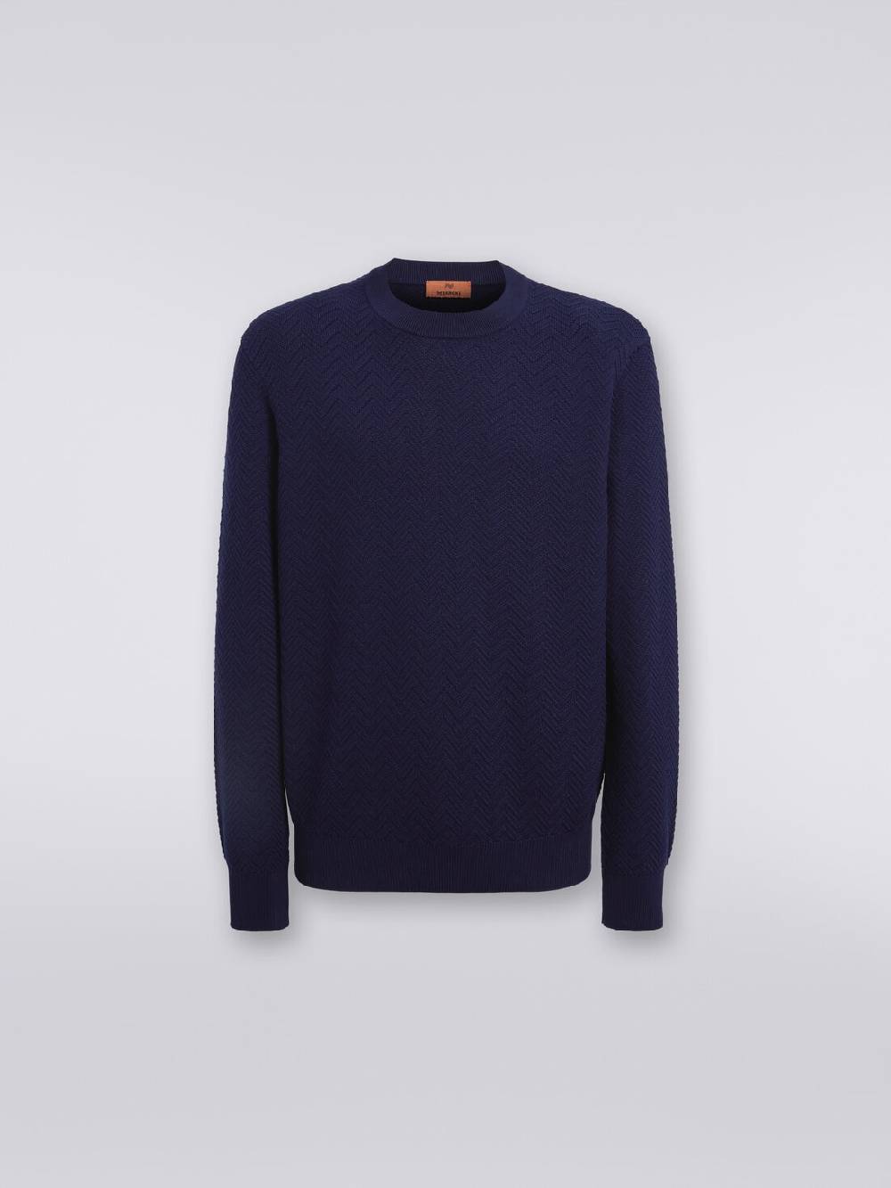 Missoni Pullover girocollo in cotone chevron Fino al 60% di sconto