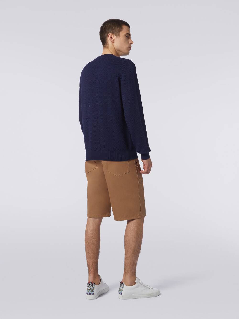 Missoni Pullover girocollo in cotone chevron Fino al 60% di sconto
