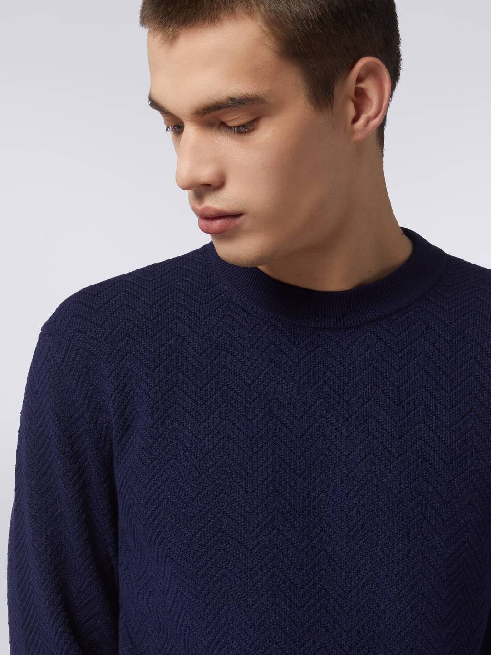 Missoni Pullover girocollo in cotone chevron Fino al 60% di sconto
