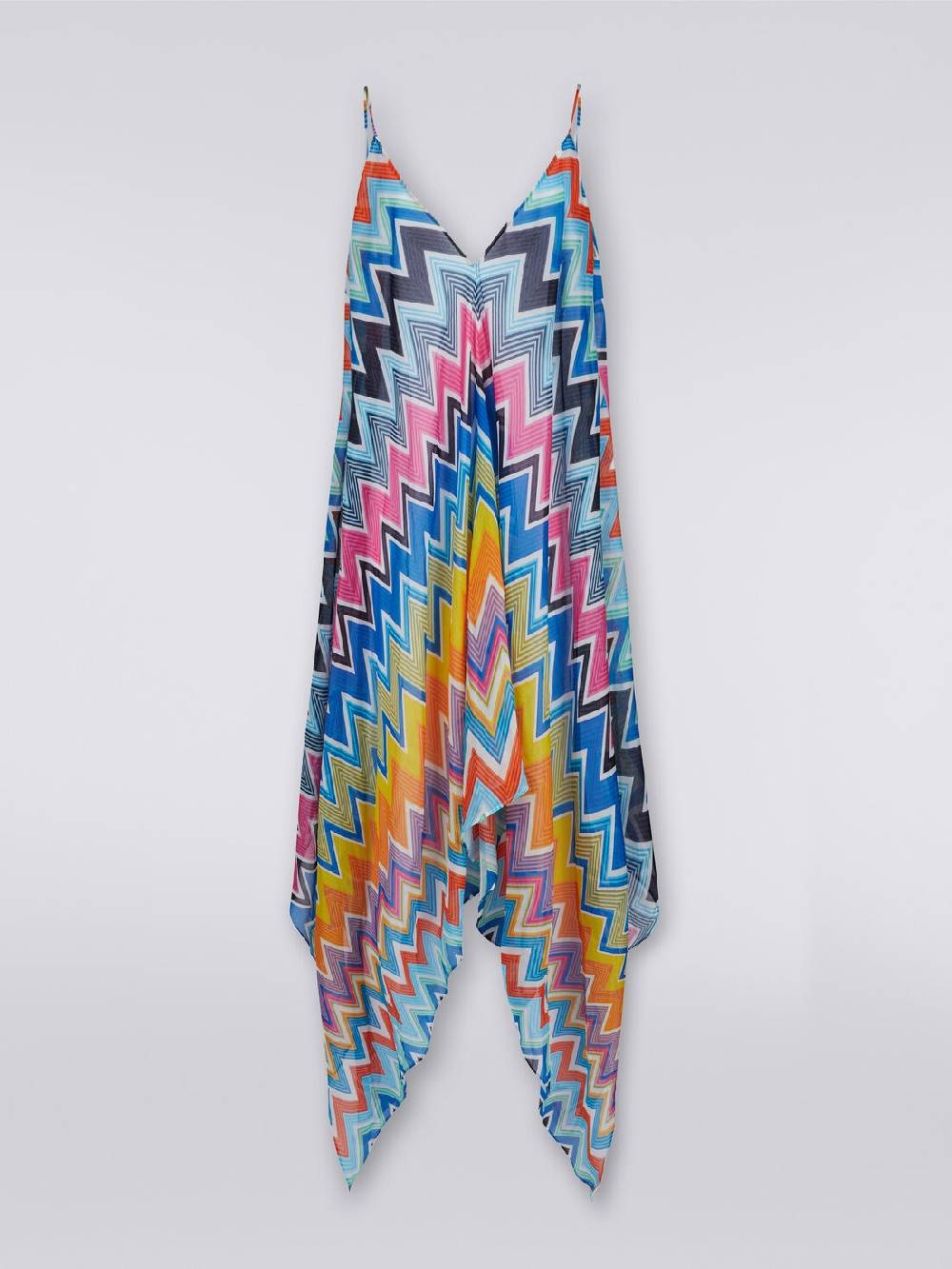 Missoni Copricostume lungo taglio foulard in cotone e seta stampato Sostegno trimestrale