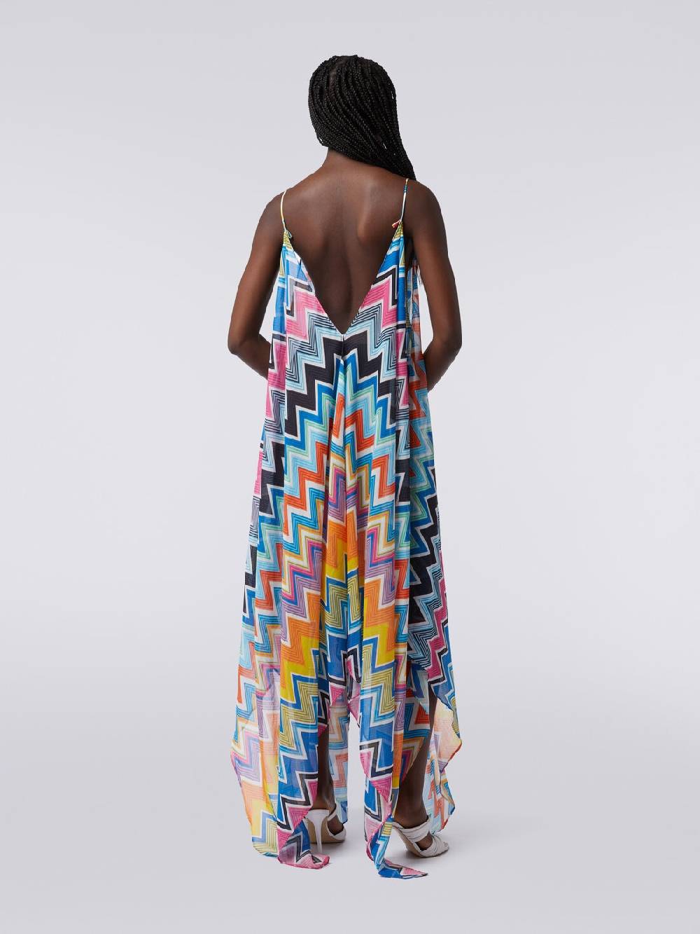 Missoni Copricostume lungo taglio foulard in cotone e seta stampato Sostegno trimestrale
