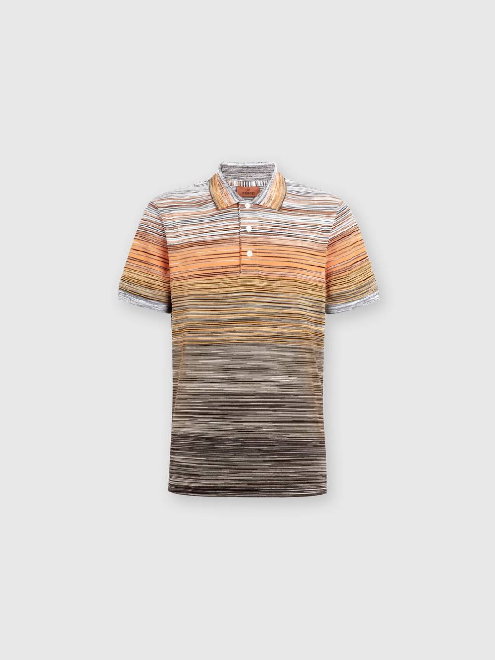 Missoni Polo in piquet di cotone fiammato Super sconto