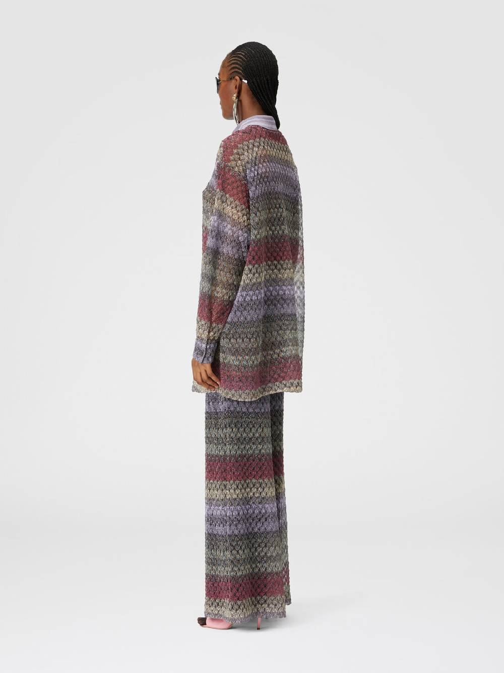 Missoni Pantapalazzo con motivo pizzo lamé 50% di sconto con spedizione gratuita