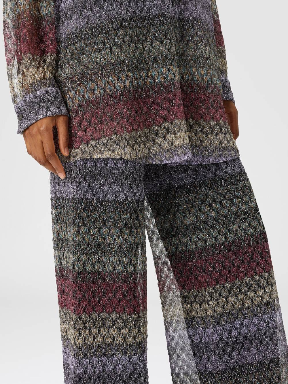 Missoni Pantapalazzo con motivo pizzo lamé 50% di sconto con spedizione gratuita