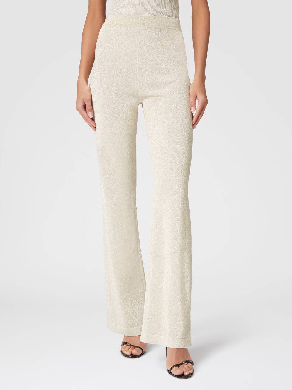 Missoni Pantaloni dritti in viscosa effetto glitter Officina
