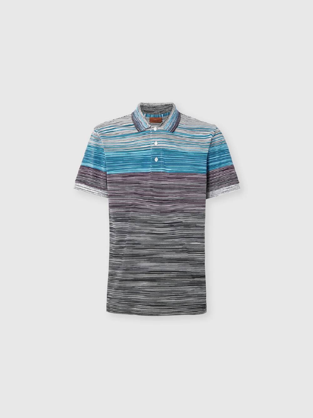 Missoni Polo in piquet di cotone fiammato Esporta salva