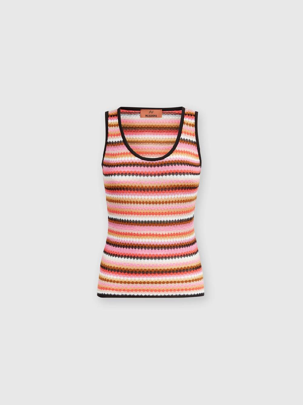 Missoni Canottiera rigata in cotone e viscosa Italia