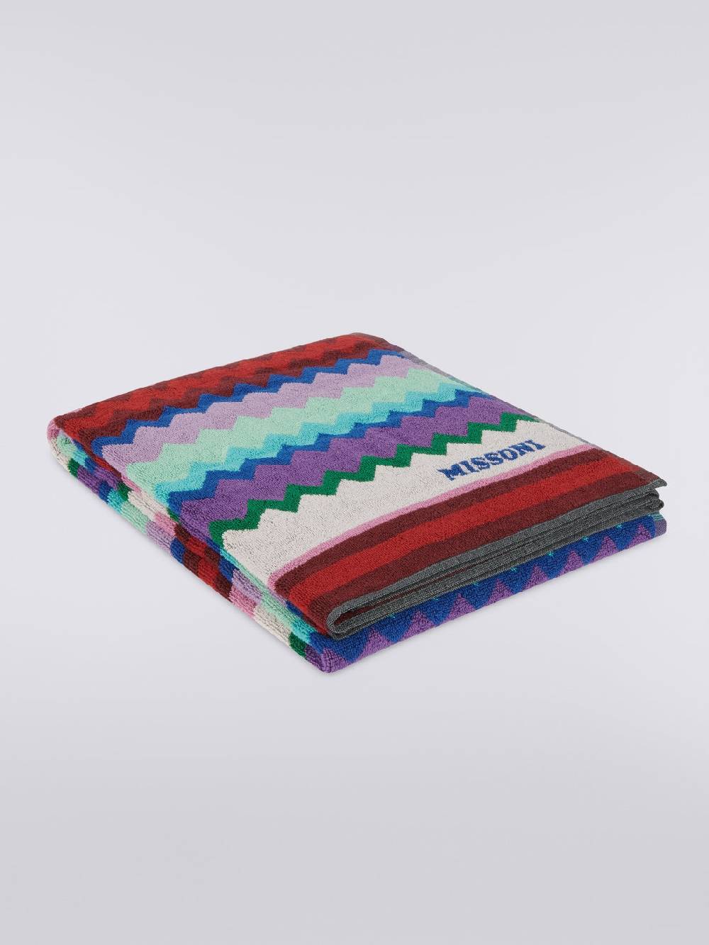 Missoni Telo mare Chantal 100x180 cm in spugna di cotone chevron Acquista Ora