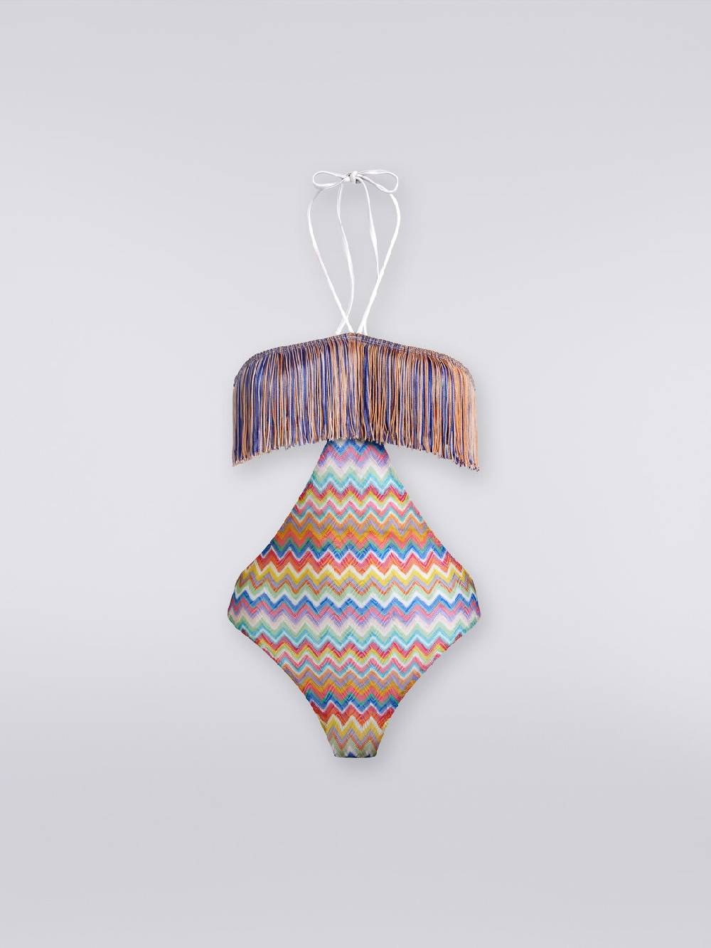 Missoni Costume intero con stampa zig zag e frange Affare Del Giorno