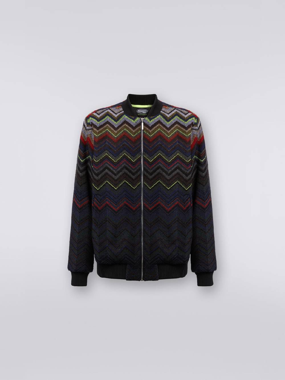 Missoni Bomber in misto lana e cotone chevron in collaborazione con Mike Maignan Sconto