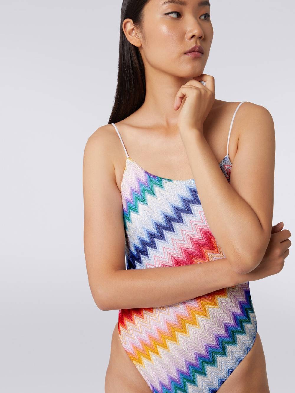 Missoni Costume intero zig zag con lurex Economico
