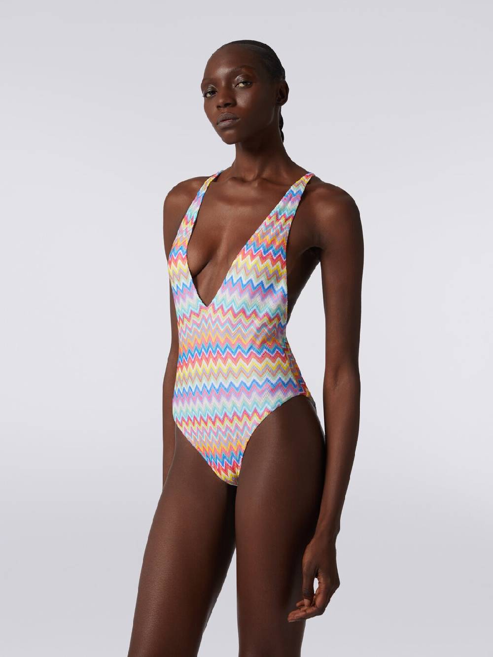 Missoni Costume intero stampa zig zag con scollatura a V Outlet