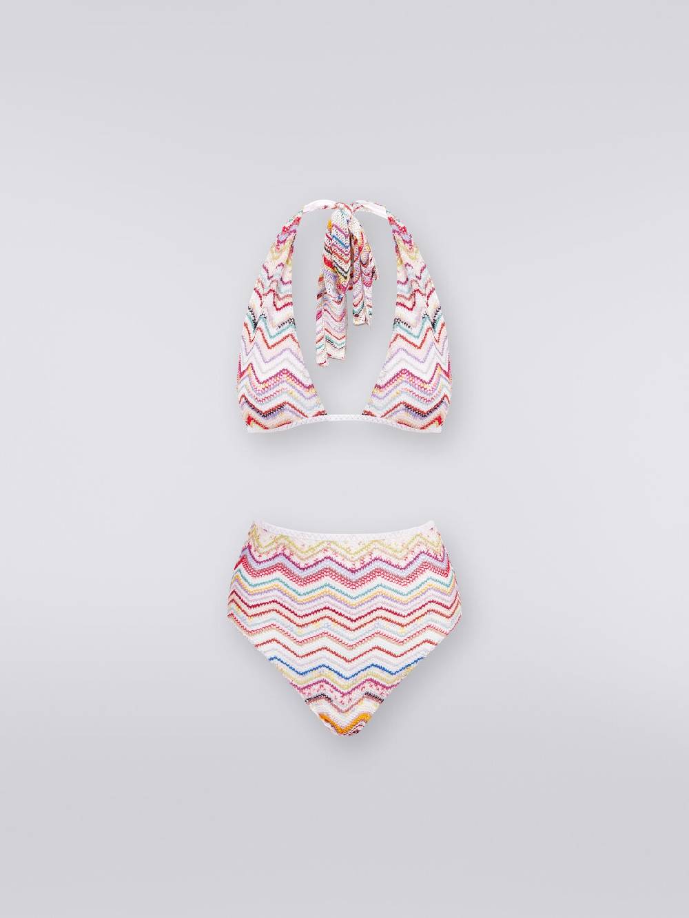 Missoni Bikini in crochet con lurex e slip a vita alta In Vendita
