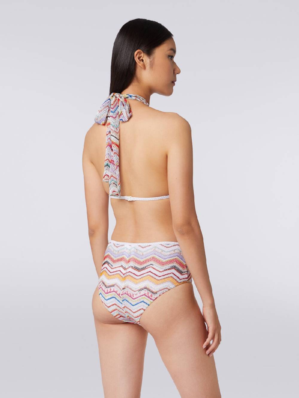 Missoni Bikini in crochet con lurex e slip a vita alta In Vendita