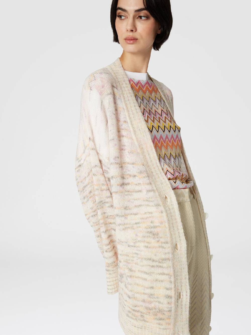 Missoni Cardigan oversize in viscosa, alpaca e lana Moda