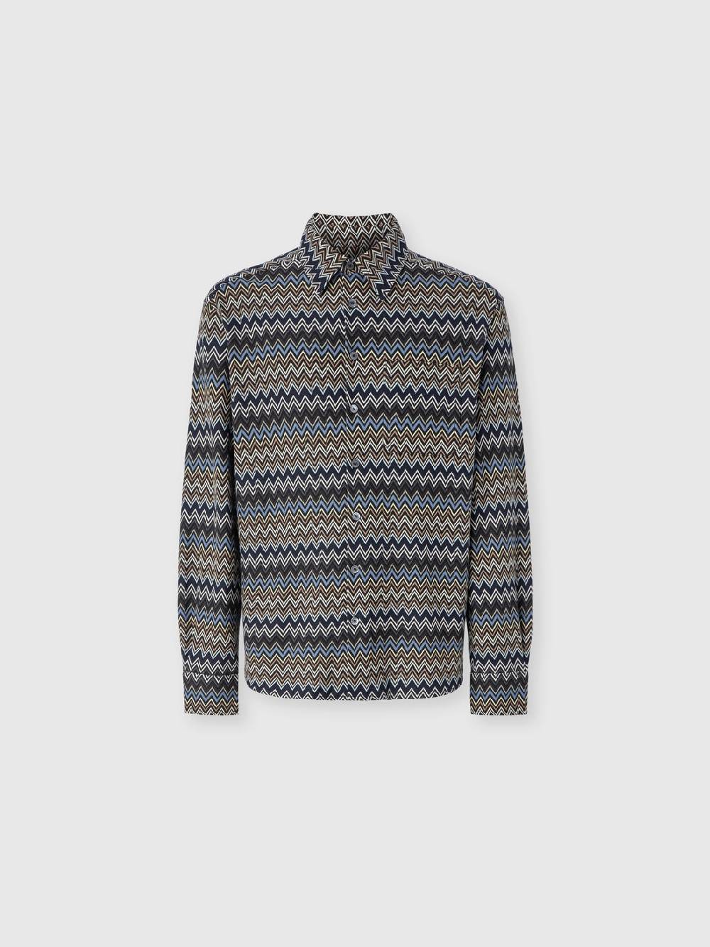 Missoni Camicia in cotone zig zag Negozio online di fabbrica