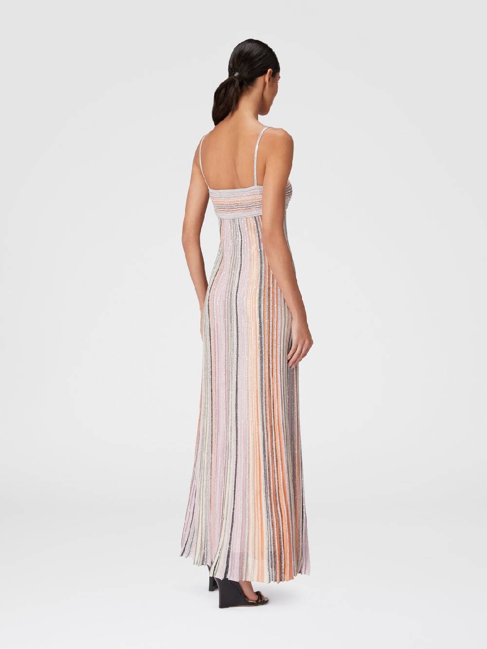 Missoni Abito lungo senza maniche in maglia plissée lamé Offerta speciale