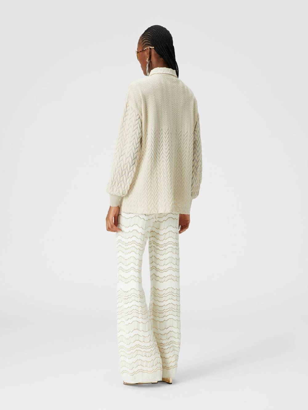 Missoni Pantapalazzo con zig zag tono su tono Flash Sale