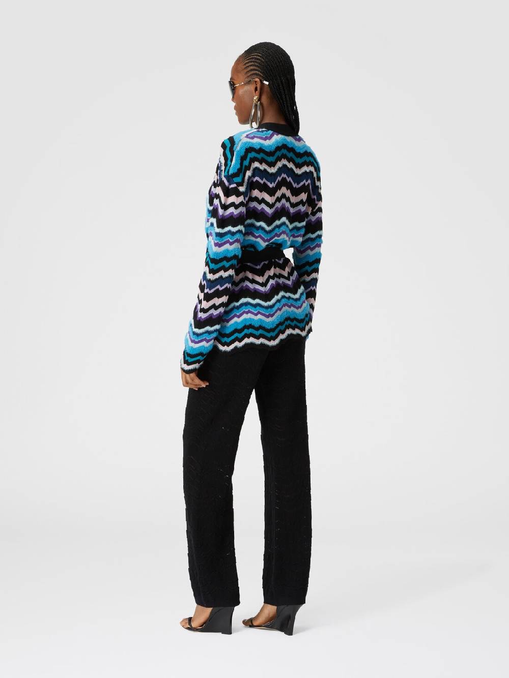 Missoni Pantapalazzo con zig zag tono su tono Fornitura limitata