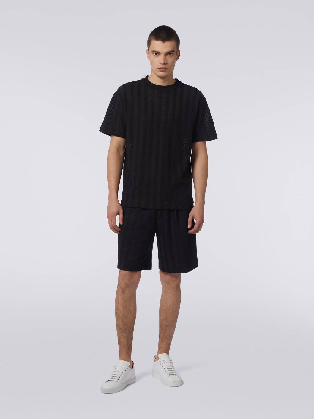 Missoni T-shirt girocollo in cotone e viscosa chevron Offerta per la Festa della Mamma
