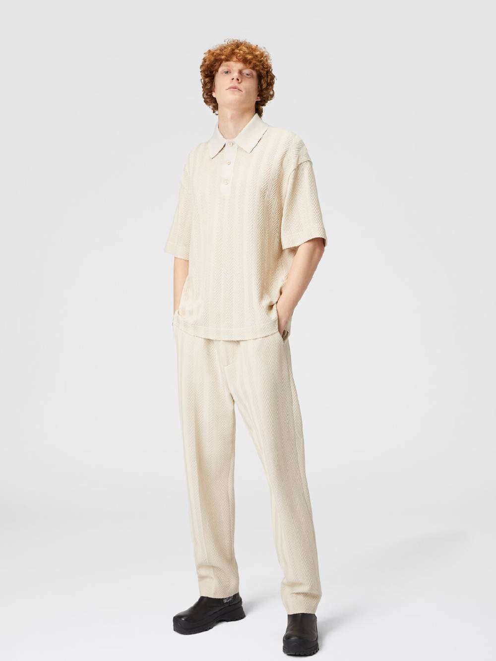 Missoni Pantaloni classici in cotone e viscosa zig zag Offerta San Valentino
