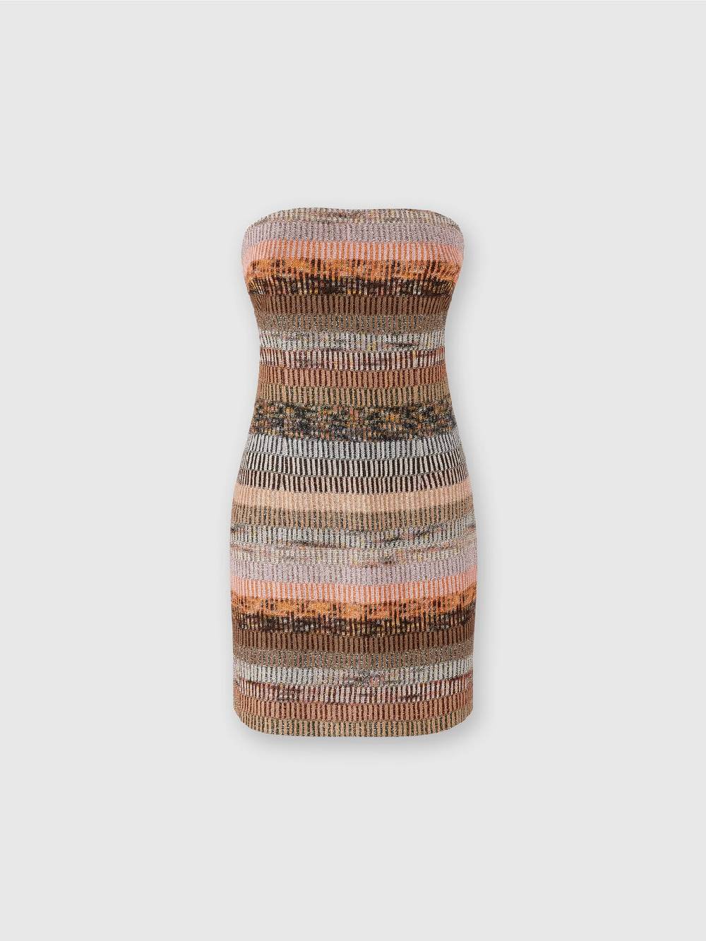 Missoni Mini-abito bustier in viscosa lamé Vendita calda