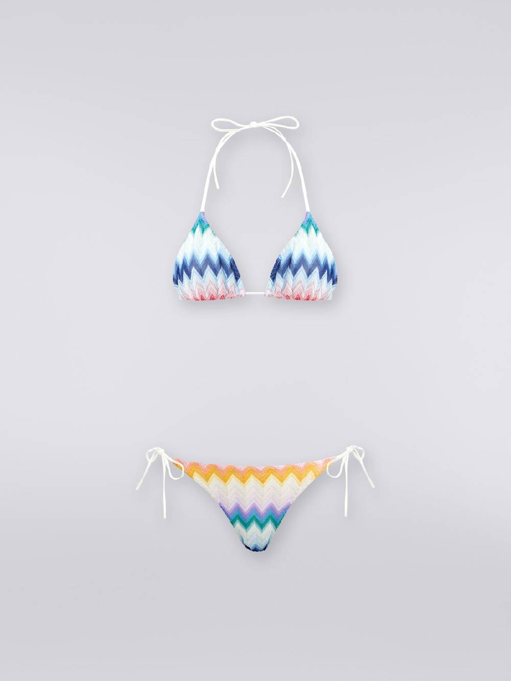 Missoni Bikini in misto viscosa sfumata zig zag con lurex Offerta migliore
