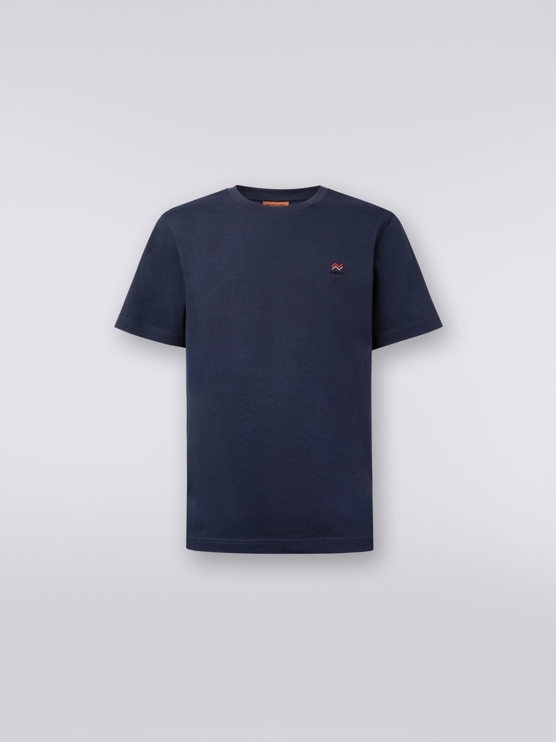 Missoni T-shirt girocollo in cotone con ricamo e logo Online Outlet