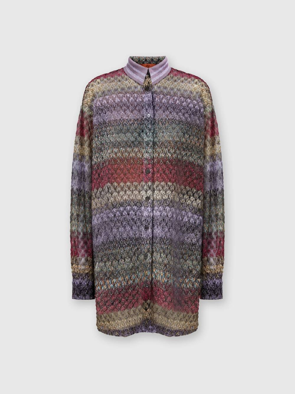Missoni Camicia oversize con motivo pizzo lamé Offerta temporanea