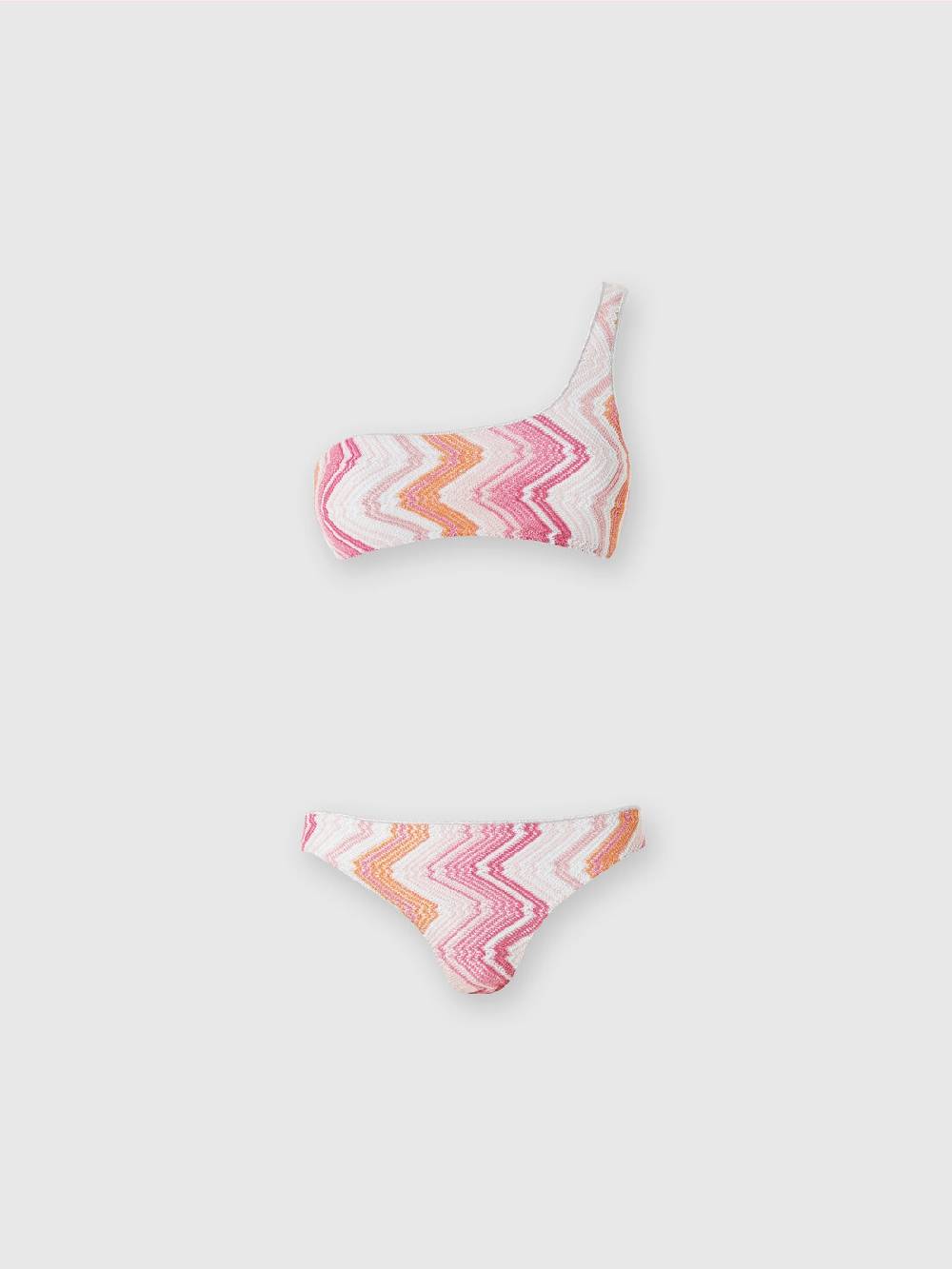 Missoni Bikini monospalla in misto viscosa chevron con lurex Offerte esclusive