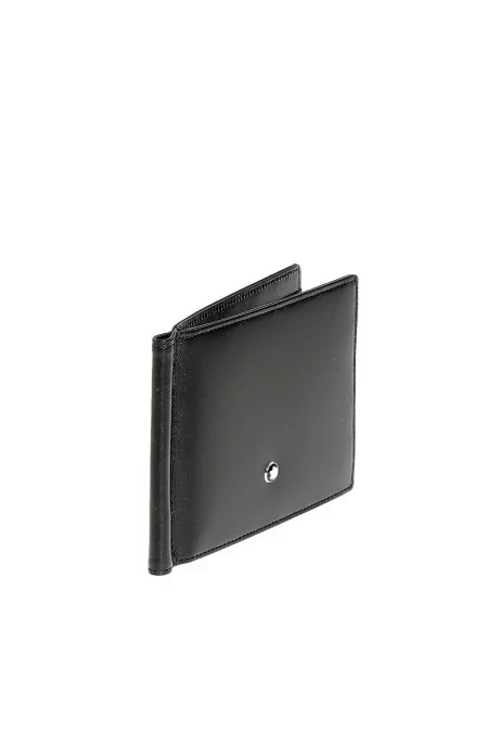 MONTBLANC WALLET 6CC MONEY CLIP BLACK Vendita Economica