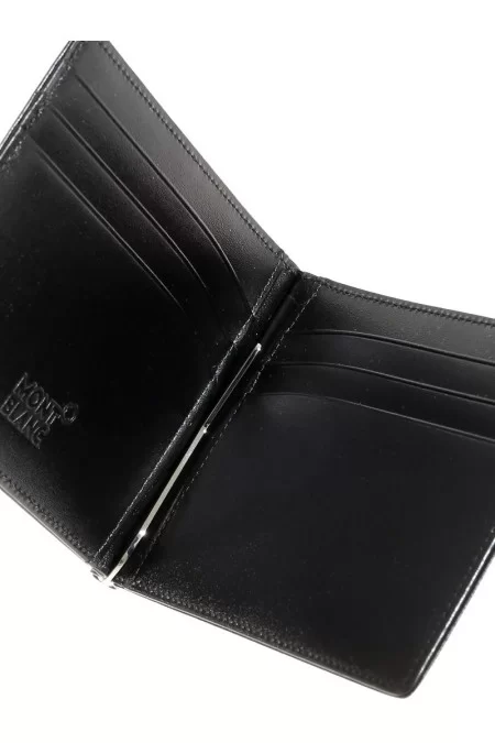 MONTBLANC WALLET 6CC MONEY CLIP BLACK Vendita Economica