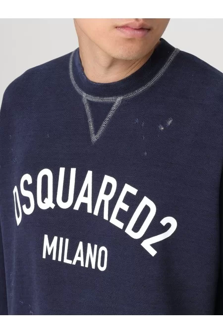 DSQUARED2 Sweatshirt DSQUARED2 per uomo Maglione di alta qualità con design alla moda. Materiale morbido e confortevole per un look elegante e casual. Perfetto per ogni occasione, dalla palestra alle uscite informali Prezzo Ridotto