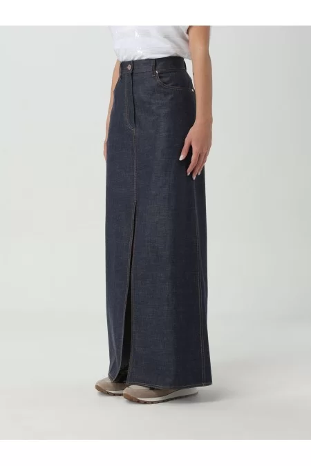 BRUNELLO CUCINELLI DONNA GONNA DENIM Italy