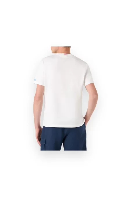 SAINTBARTH MC2 TSHIRT MAN - GIN GLASS 01N EMB Prezzo Ridotto