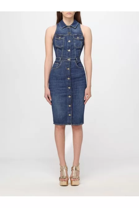 ELISABETTA FRANCHI ABITO DONNA JEANS Consegna Veloce