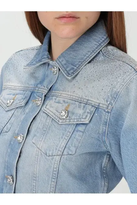 LIU JO BLUE DENIM GIUBBINO DENIM SCOOP Shopping Online