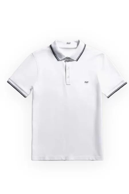 FAY POLO DB COLLAR PIQUET STR STRIPES Presa