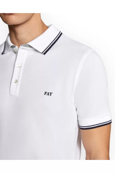 FAY POLO DB COLLAR PIQUET STR STRIPES Presa