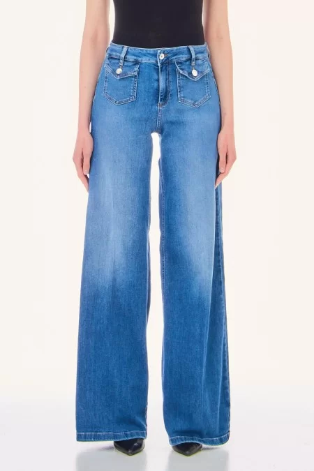 LIUJO JEANS CORE ECS B.UP PARFAIT CROPPED REG.W In vendita