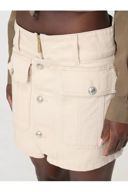 LIU JO BLUE DENIM ECS GONNA MINI BOTTONI E ZIP Latest stili