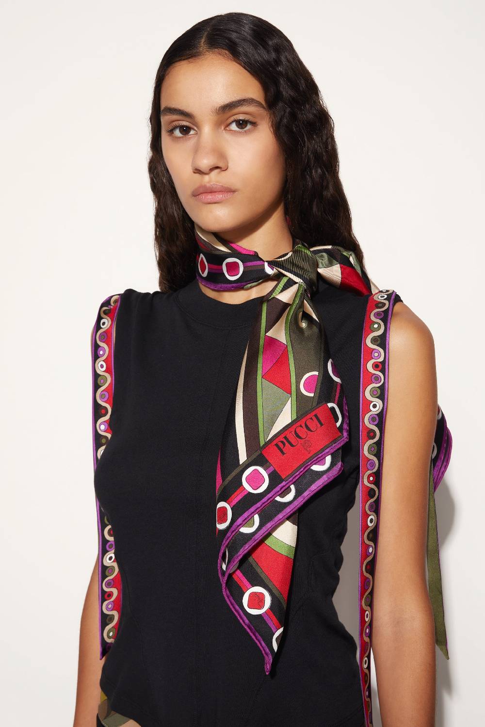 Pucci Foulard in seta con stampa Vivara 2025