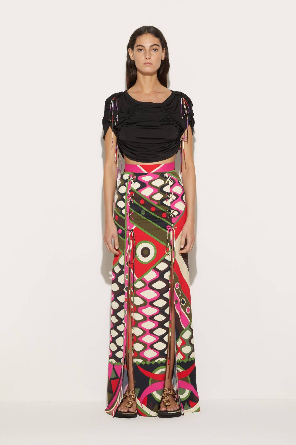 Pucci Gonna lunga con stampa Vivara Italy