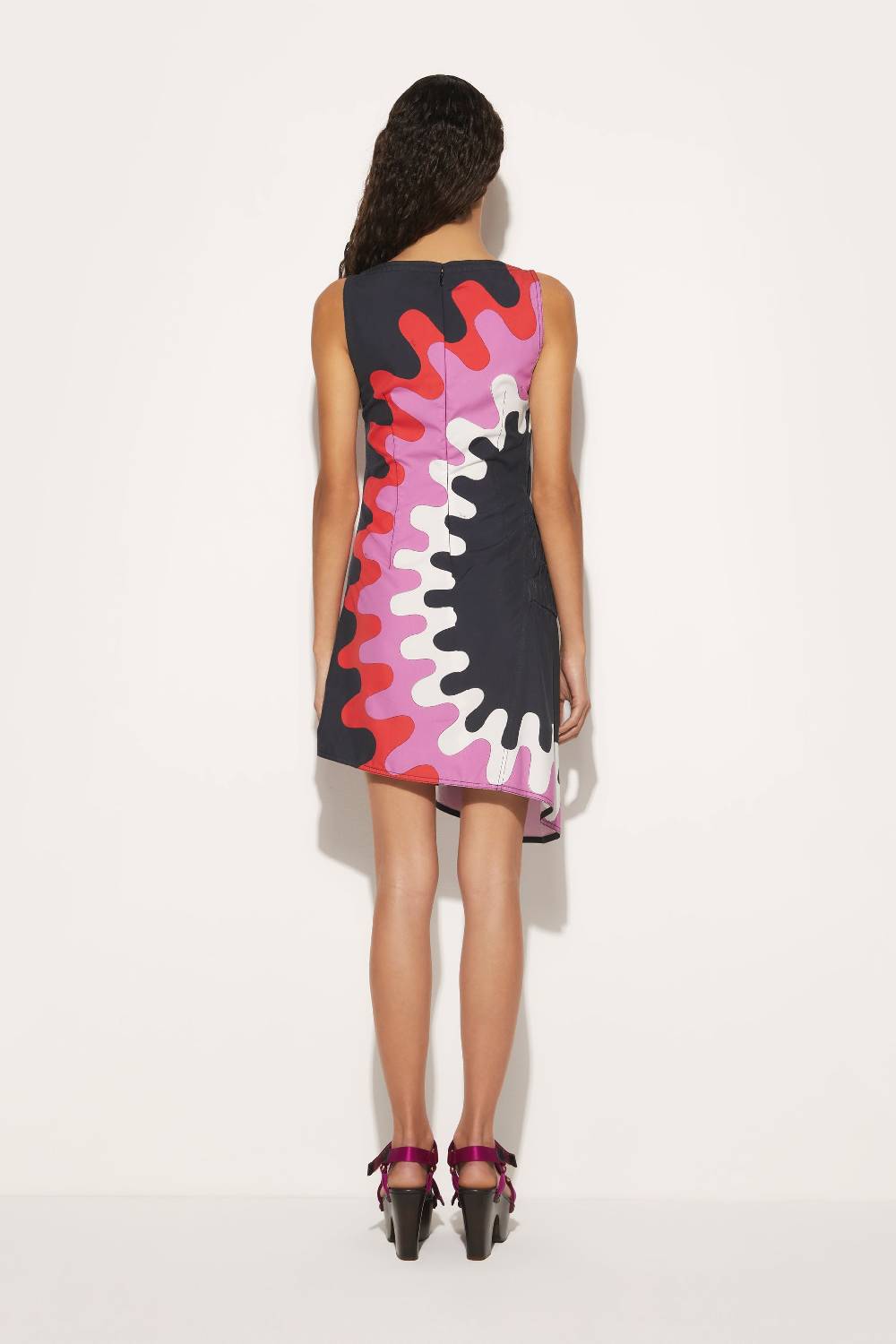 Pucci Mini abito con arricciature e stampa Bersaglio Italia