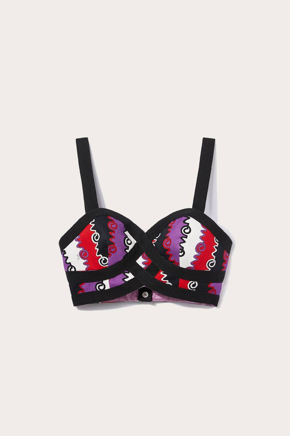 Pucci Top bustier con stampa Chiave Pucci Top bustier con stampa Chiave