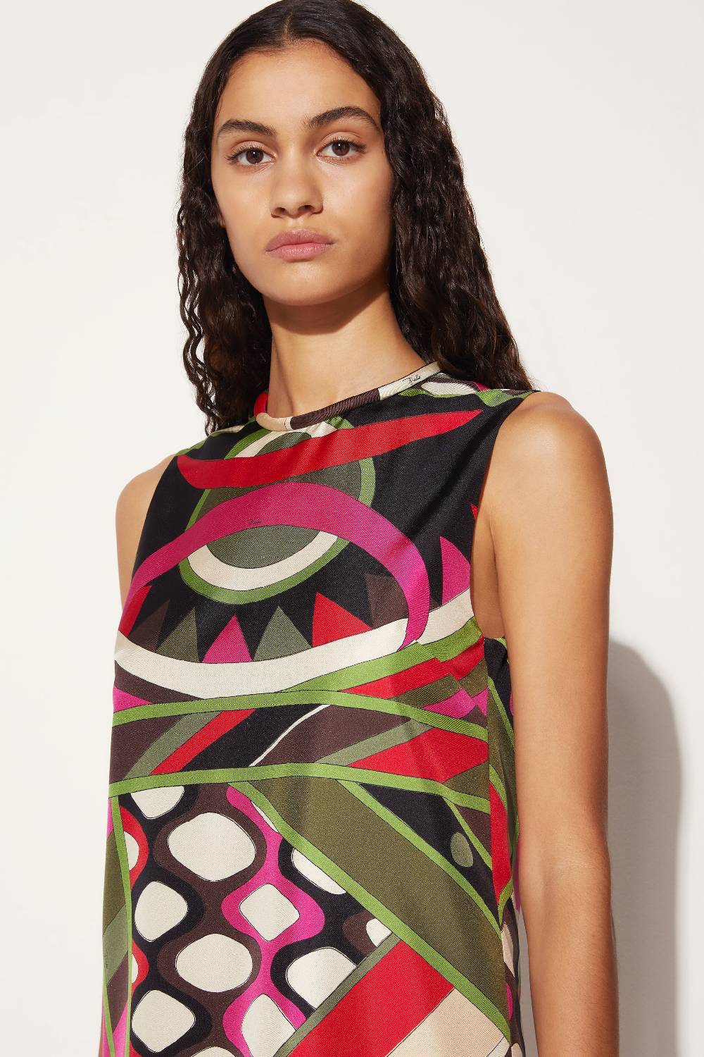 Pucci Mini abito in seta con stampa Vivara Vendita