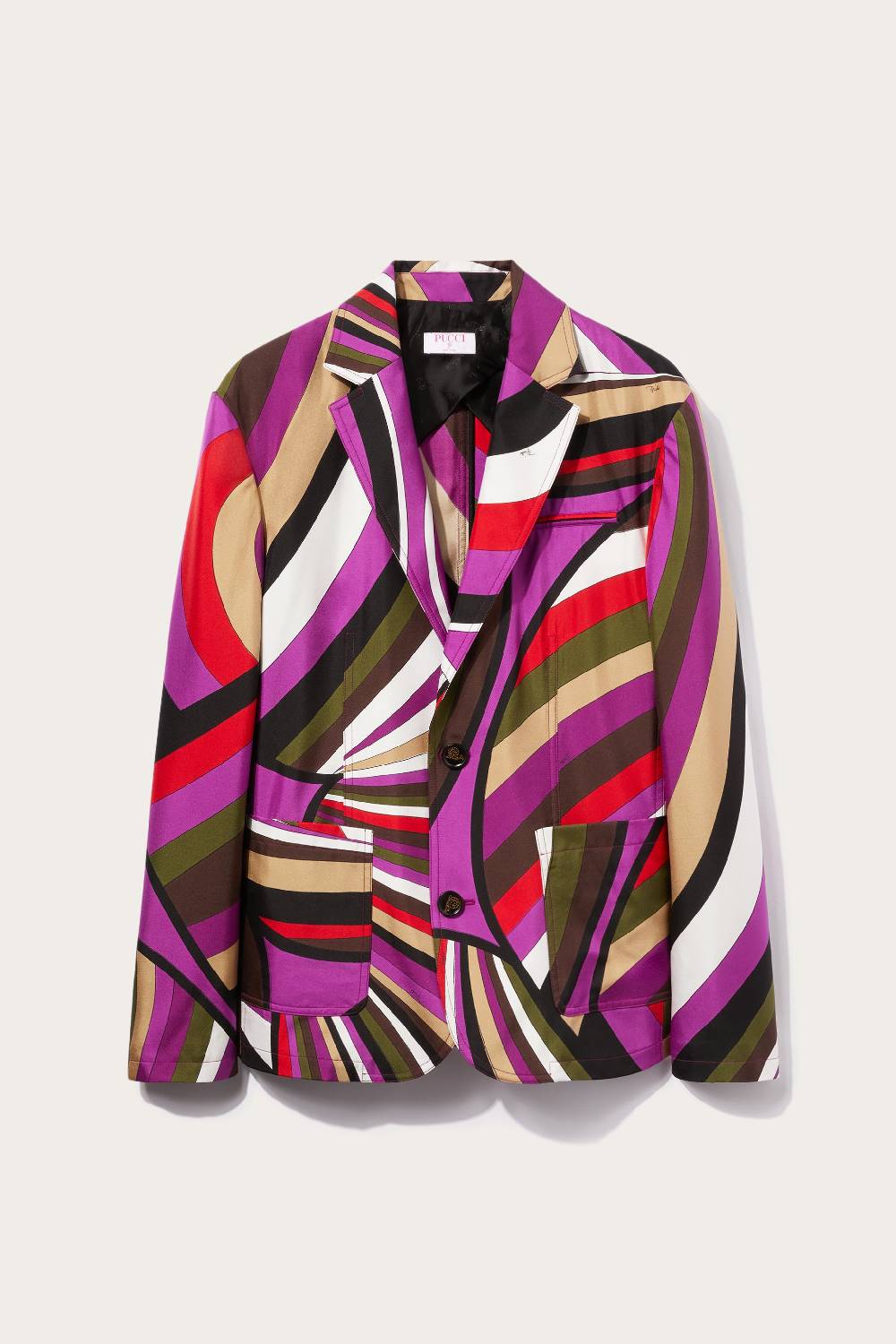 Pucci Blazer in seta con stampa Iride Promozione Limitata