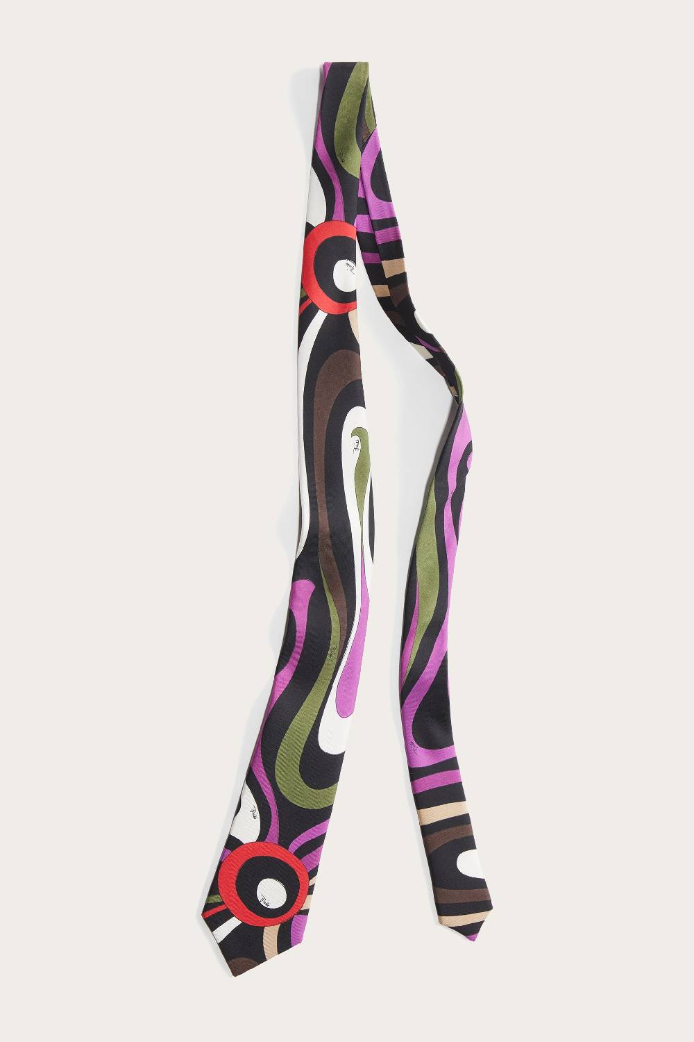 Pucci Cravatta in seta con stampa Marmo Shopping Online