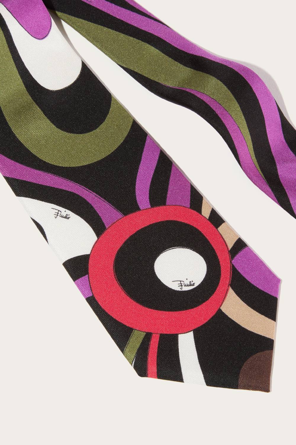 Pucci Cravatta in seta con stampa Marmo Shopping Online